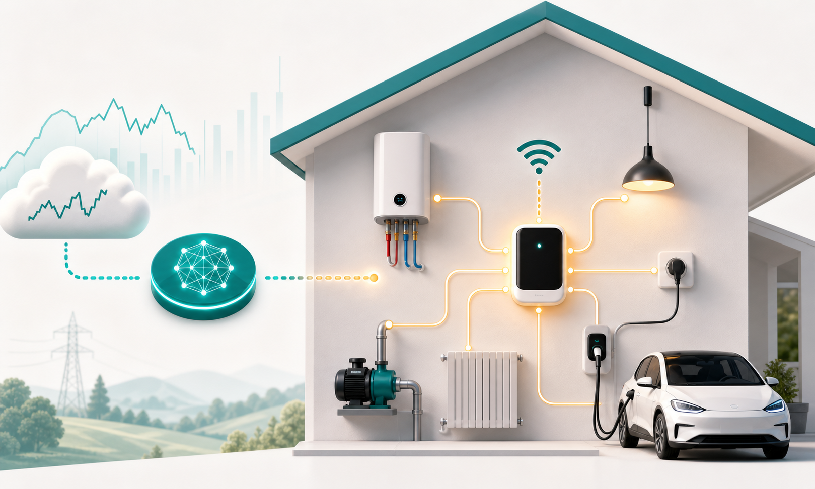 Smart Kilowatts valdiklis namuose valdo kelis vietinius įrenginius