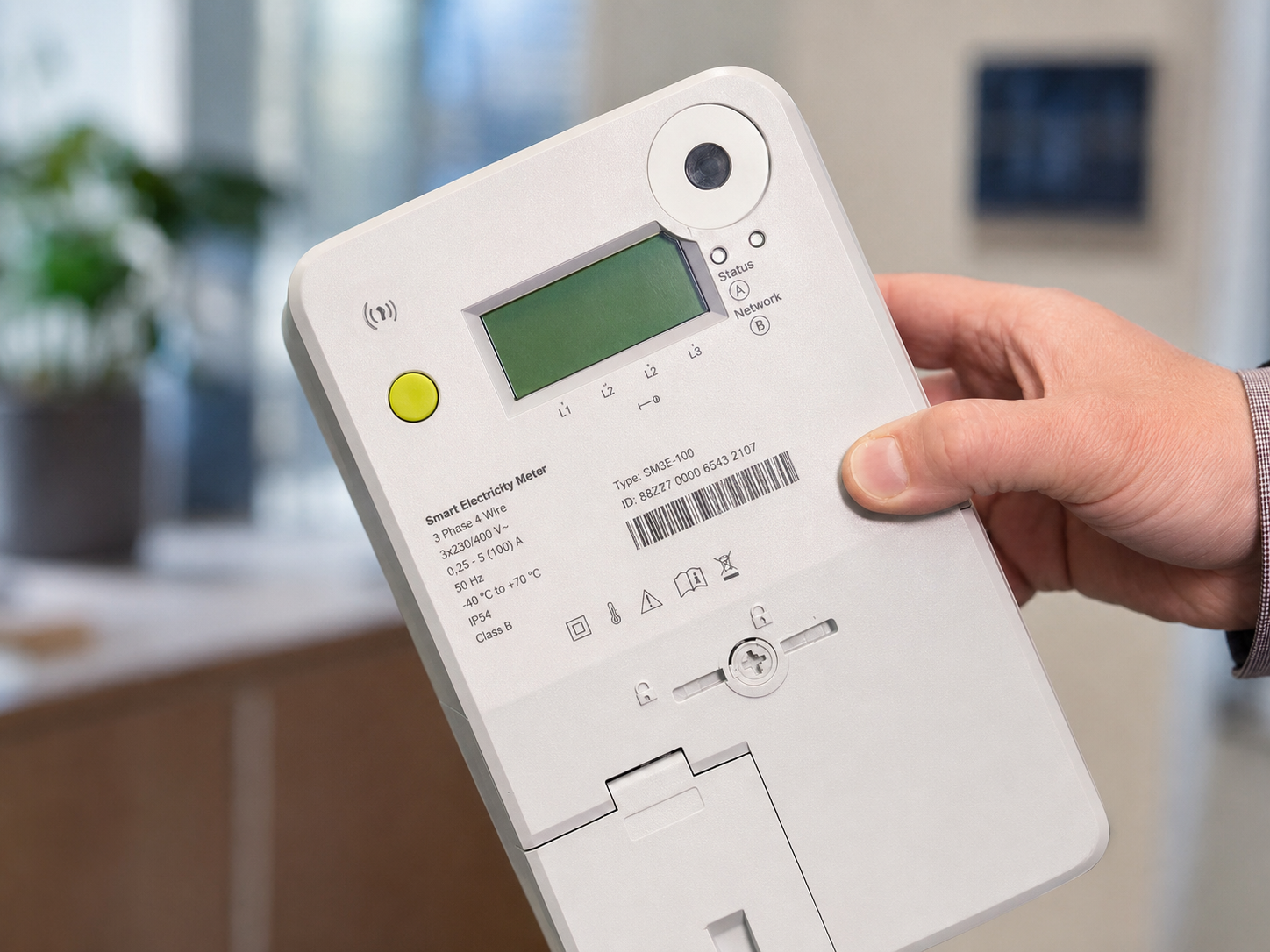 Viedais elektroenerģijas skaitītājs dinamiskajiem elektroenerģijas plāniem